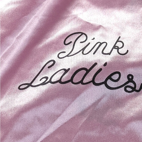 GREASE BROADWAY PINK LADIES SATIN JACKET~XL - Picture 3 of 8